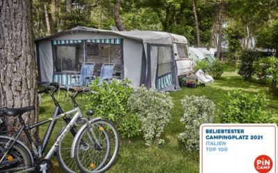 Der Campingplatz Dei Fiori ist in der Liste der 100 besten Campingplätze in Italien von Pincamp