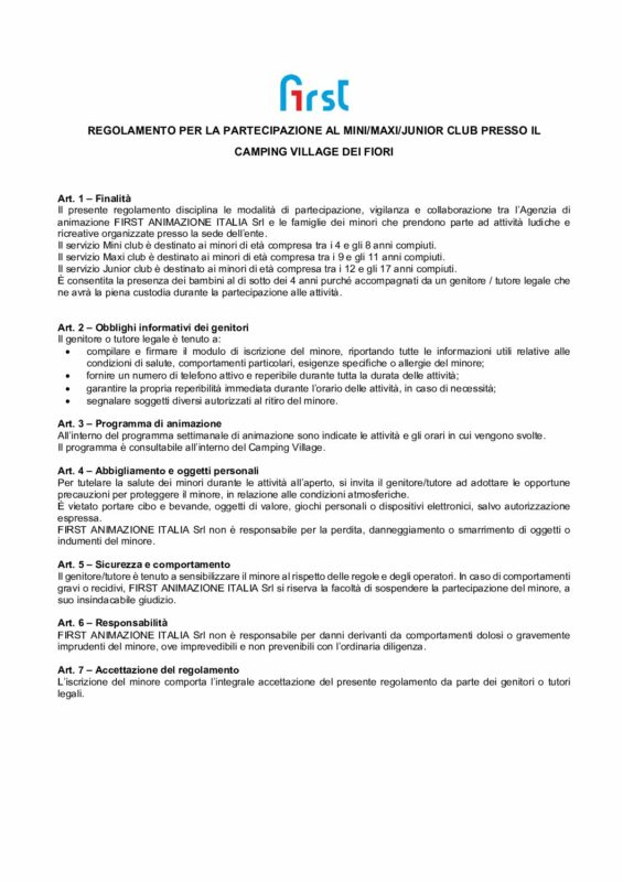 Mini / Maxi / Junior Club